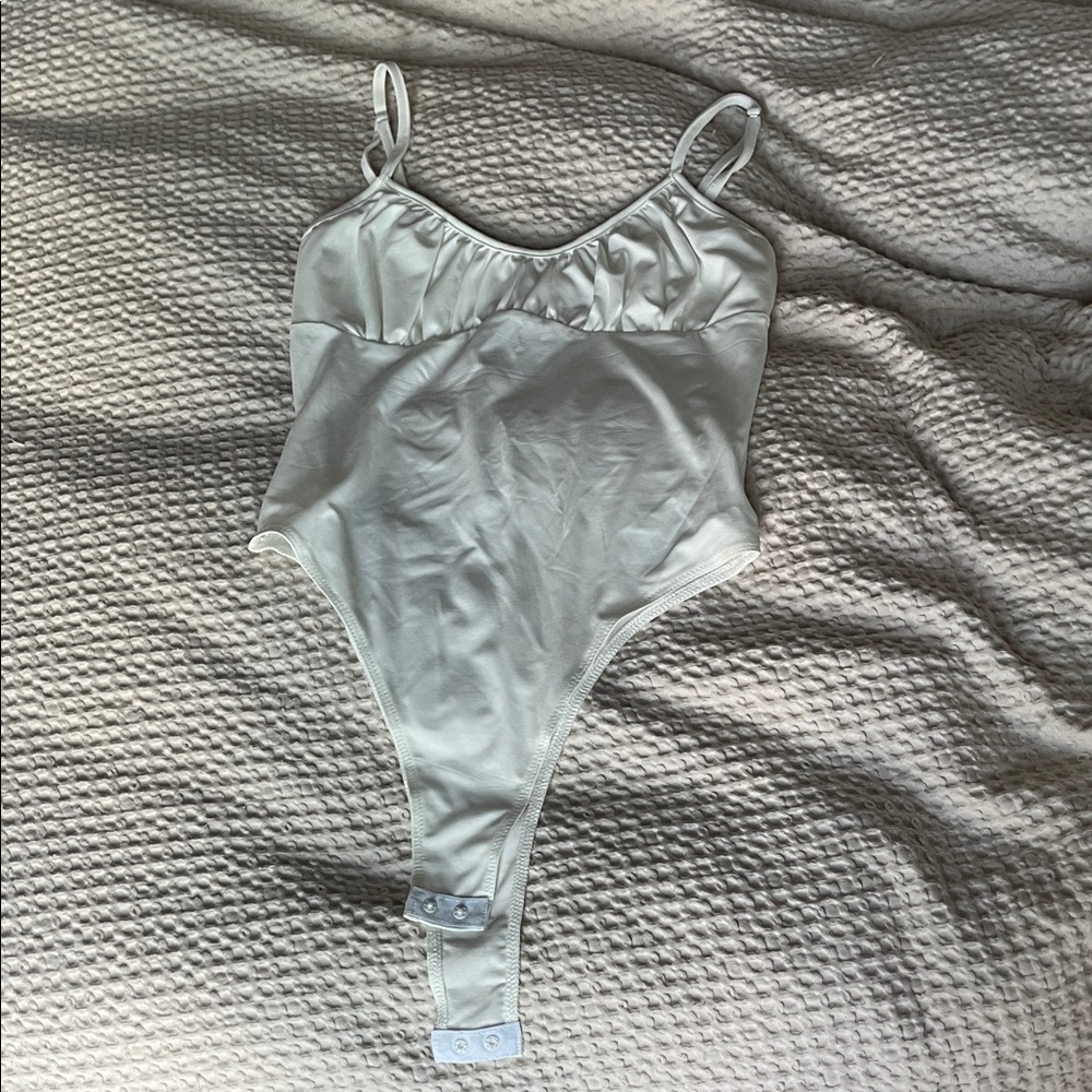 Adika White Bodysuit with Adjustable Straps